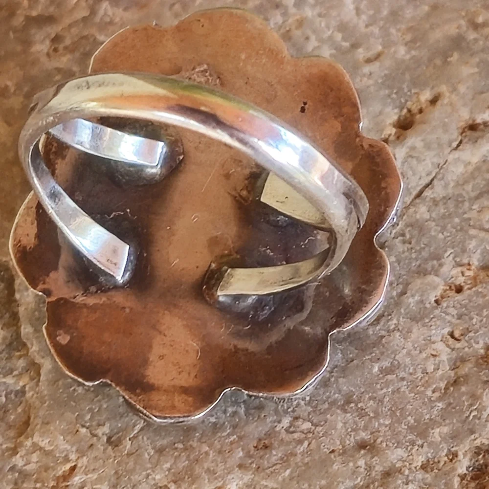Sterling Silver Vintage TURQUOISE ring - Picture 13 of 17